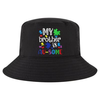 Autism Awareness Day My Brother Is Awesome Sister Autistic Cool Comfort Performance Bucket Hat