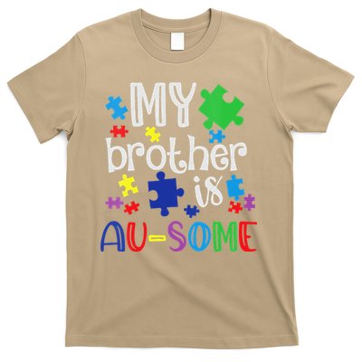 Autism Awareness Day My Brother Is Awesome Sister Autistic T-Shirt