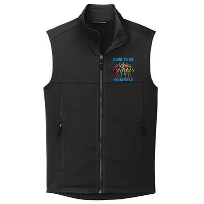 Autism Awareness Dare To Be Yourself Gift Collective Smooth Fleece Vest