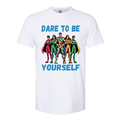 Autism Awareness Dare To Be Yourself Gift Softstyle® CVC T-Shirt