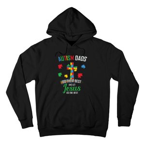 Autism Awareness Dads Do Their Best Jesus Do Rest Cross Puzzle Hoodie