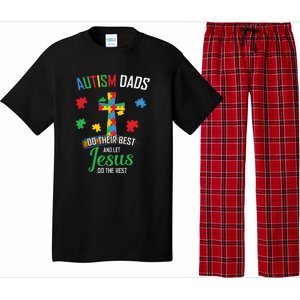 Autism Awareness Dads Do Their Best Jesus Do Rest Cross Puzzle Pajama Set