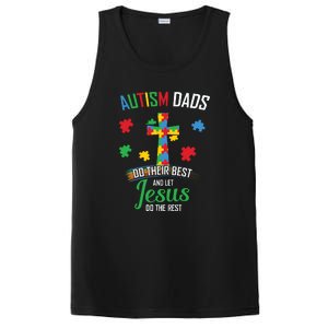 Autism Awareness Dads Do Their Best Jesus Do Rest Cross Puzzle PosiCharge Competitor Tank