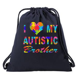 Autistic Awareness Day Brother Drawstring Bag