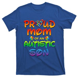 Autism Awareness Day Proud Mom Autistic Son Great Gift T-Shirt