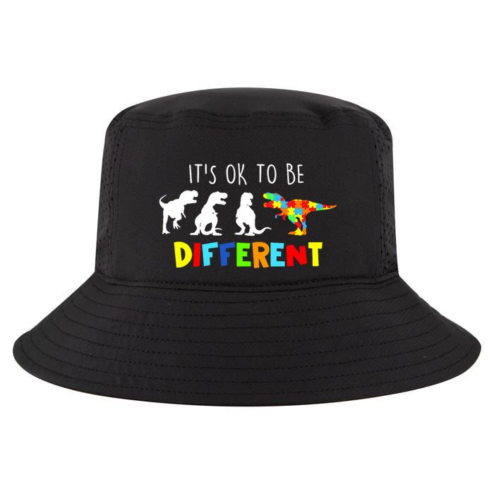 Autism Awareness Dinosaur Its Ok To Be Different Cool Comfort Performance Bucket Hat