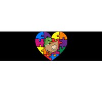 Autism Awareness Duck Heart ValentineS Day Puzzle Piece Bumper Sticker