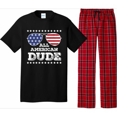 All American Dude Matching Family 4th Of July Great Gift Pajama Set