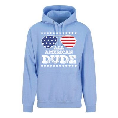 All American Dude Matching Family 4th Of July Great Gift Unisex Surf Hoodie