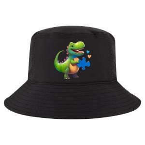 Autism Awareness Dinosaur Puzzle Piece Love Autistic Support Cool Comfort Performance Bucket Hat