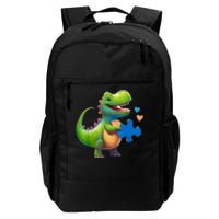 Autism Awareness Dinosaur Puzzle Piece Love Autistic Support Daily Commute Backpack