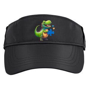 Autism Awareness Dinosaur Puzzle Piece Love Autistic Support Adult Drive Performance Visor