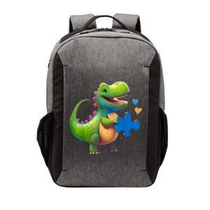 Autism Awareness Dinosaur Puzzle Piece Love Autistic Support Vector Backpack