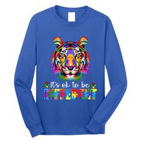 Autism Awareness Day ItS Ok To Be Different Colorful Tiger Meaningful Gift Long Sleeve Shirt