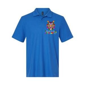 Autism Awareness Day ItS Ok To Be Different Colorful Tiger Meaningful Gift Softstyle Adult Sport Polo