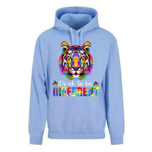 Autism Awareness Day ItS Ok To Be Different Colorful Tiger Meaningful Gift Unisex Surf Hoodie