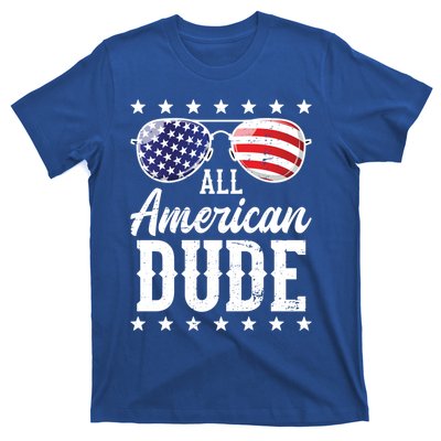 All American Dude Sunglasses Family Matching 4th Of July Gift T-Shirt