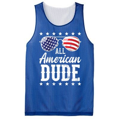 All American Dude Sunglasses Family Matching 4th Of July Gift Mesh Reversible Basketball Jersey Tank