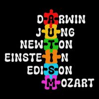 Autism Awareness Darwin Jung Newton Einstein Edison Mozart Mousepad