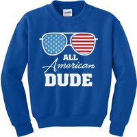 All American Dude Sunglasses Gift Kids Sweatshirt