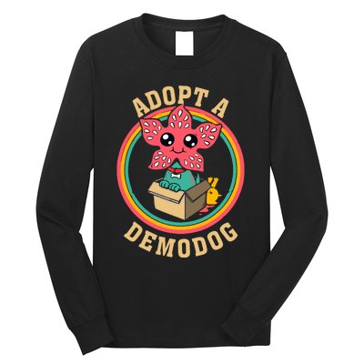 Adopt A Demodog Cute Funny Dogs Lovers Long Sleeve Shirt