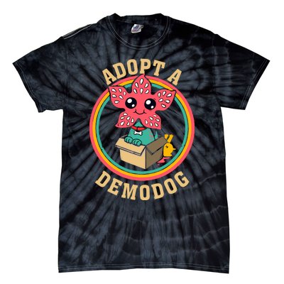 Adopt A Demodog Cute Funny Dogs Lovers Tie-Dye T-Shirt