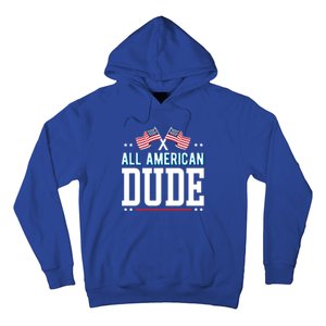 All American Dude 4th Of July Usa Flag Family Gift Hoodie