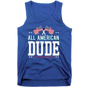 All American Dude 4th Of July Usa Flag Family Gift Tank Top