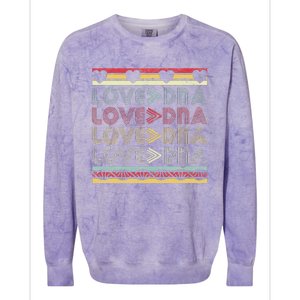 Adopted Adoption Day Gotcha Gifts Parents Love Greater DNA Colorblast Crewneck Sweatshirt