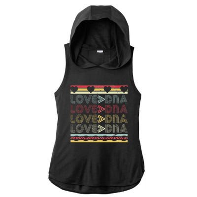 Adopted Adoption Day Gotcha Gifts Parents Love Greater DNA Ladies PosiCharge Tri-Blend Wicking Draft Hoodie Tank