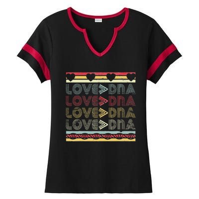 Adopted Adoption Day Gotcha Gifts Parents Love Greater DNA Ladies Halftime Notch Neck Tee