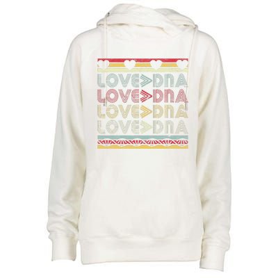 Adopted Adoption Day Gotcha Gifts Parents Love Greater DNA Womens Funnel Neck Pullover Hood