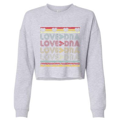 Adopted Adoption Day Gotcha Gifts Parents Love Greater DNA Cropped Pullover Crew