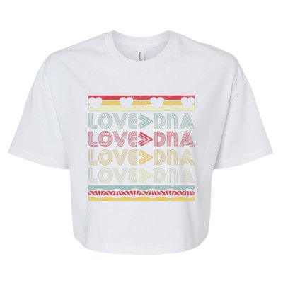 Adopted Adoption Day Gotcha Gifts Parents Love Greater DNA Bella+Canvas Jersey Crop Tee