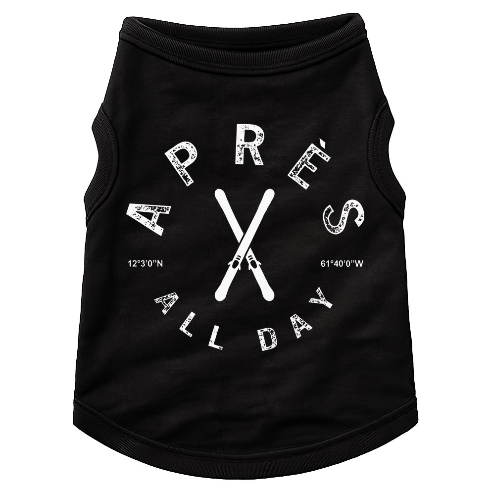 Apres All Day Winter Sports Apres Ski Lover Skiing Men Skier Doggie Tank