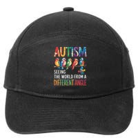 Autism Awareness Different Angle Neurodiversity 7-Panel Snapback Hat