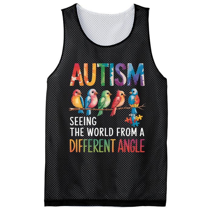 Autism Awareness Different Angle Neurodiversity Mesh Reversible Basketball Jersey Tank