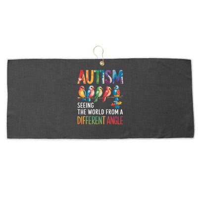 Autism Awareness Different Angle Neurodiversity Large Microfiber Waffle Golf Towel