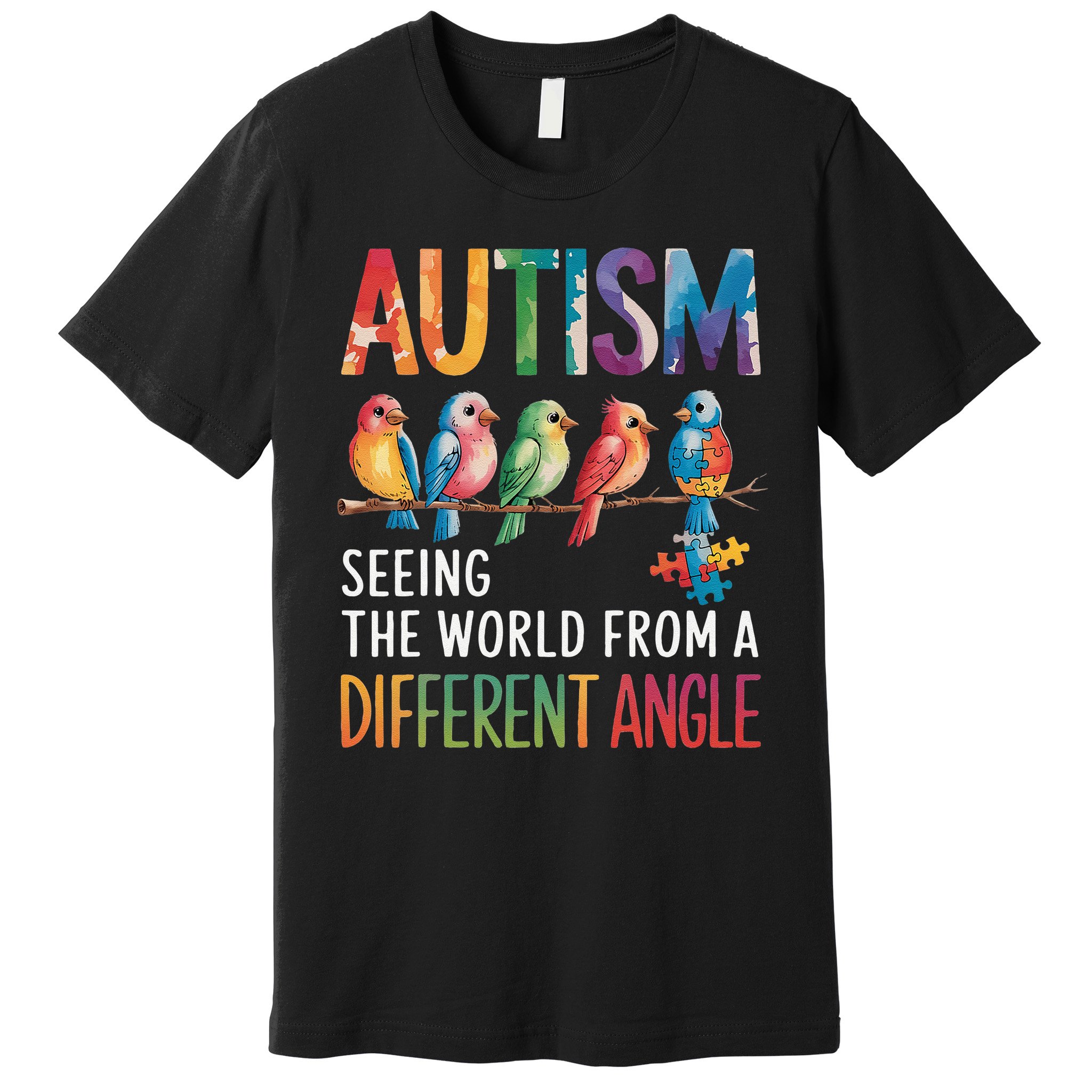Autism Awareness Different Angle Neurodiversity Premium T-Shirt