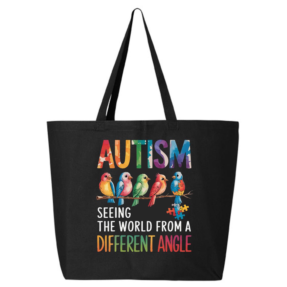 Autism Awareness Different Angle Neurodiversity 25L Jumbo Tote