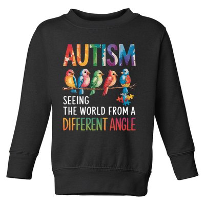 Autism Awareness Different Angle Neurodiversity Toddler Sweatshirt