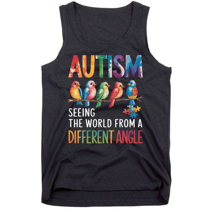 Autism Awareness Different Angle Neurodiversity Tank Top