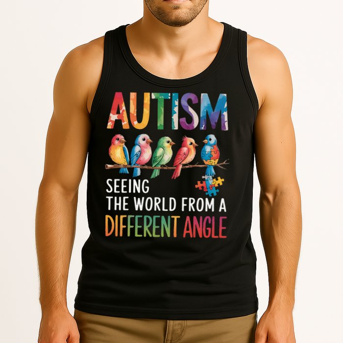 Autism Awareness Different Angle Neurodiversity Tank Top