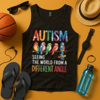 Autism Awareness Different Angle Neurodiversity Tank Top