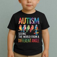 Autism Awareness Different Angle Neurodiversity Toddler T-Shirt
