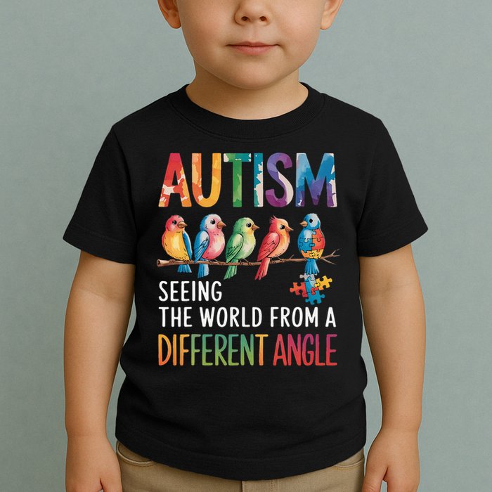 Autism Awareness Different Angle Neurodiversity Toddler T-Shirt