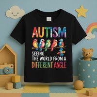 Autism Awareness Different Angle Neurodiversity Toddler T-Shirt