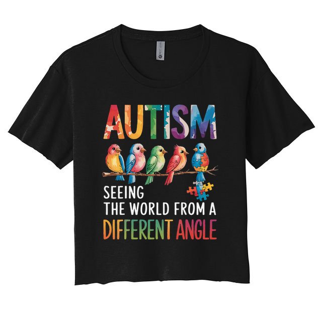Autism Awareness Different Angle Neurodiversity Crop Top