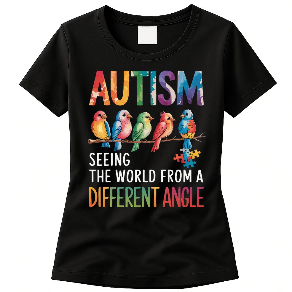 Autism Awareness Different Angle Neurodiversity Womens T-Shirt
