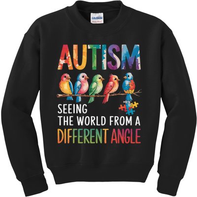 Autism Awareness Different Angle Neurodiversity Kids Sweatshirt